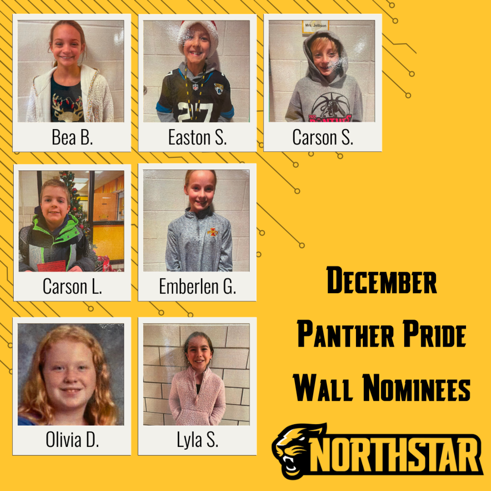 December Panther Pride Wall Nominees