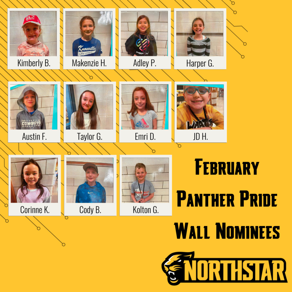 February Panther Pride Wall Nominees